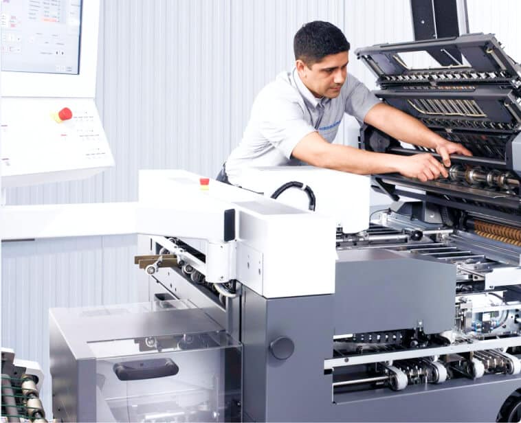 Office equipment maintenance man