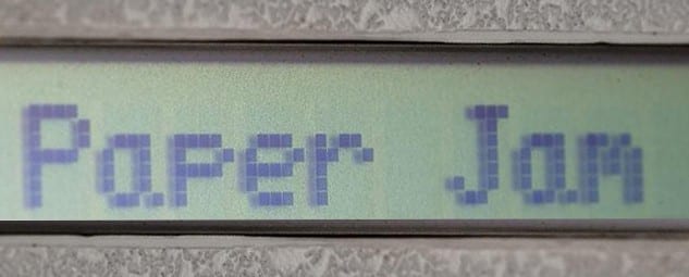 hp printer paper jam