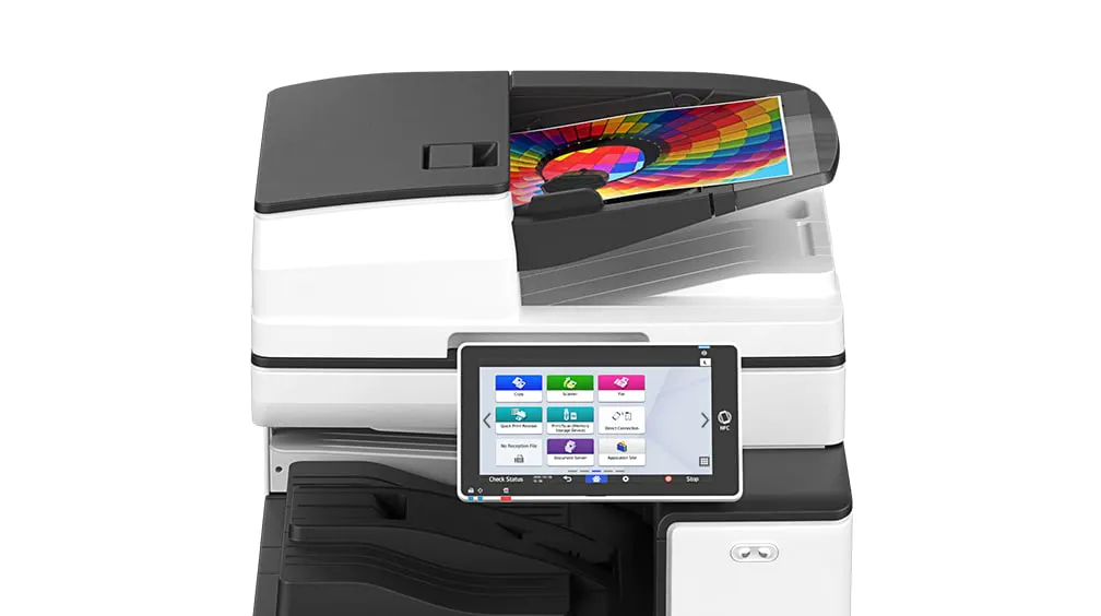 color copier Ricoh IM C4500 screen