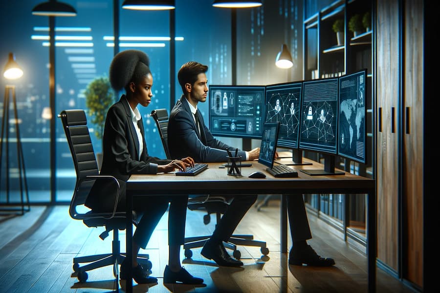 Cybersecurity students are doing practical to get more experience