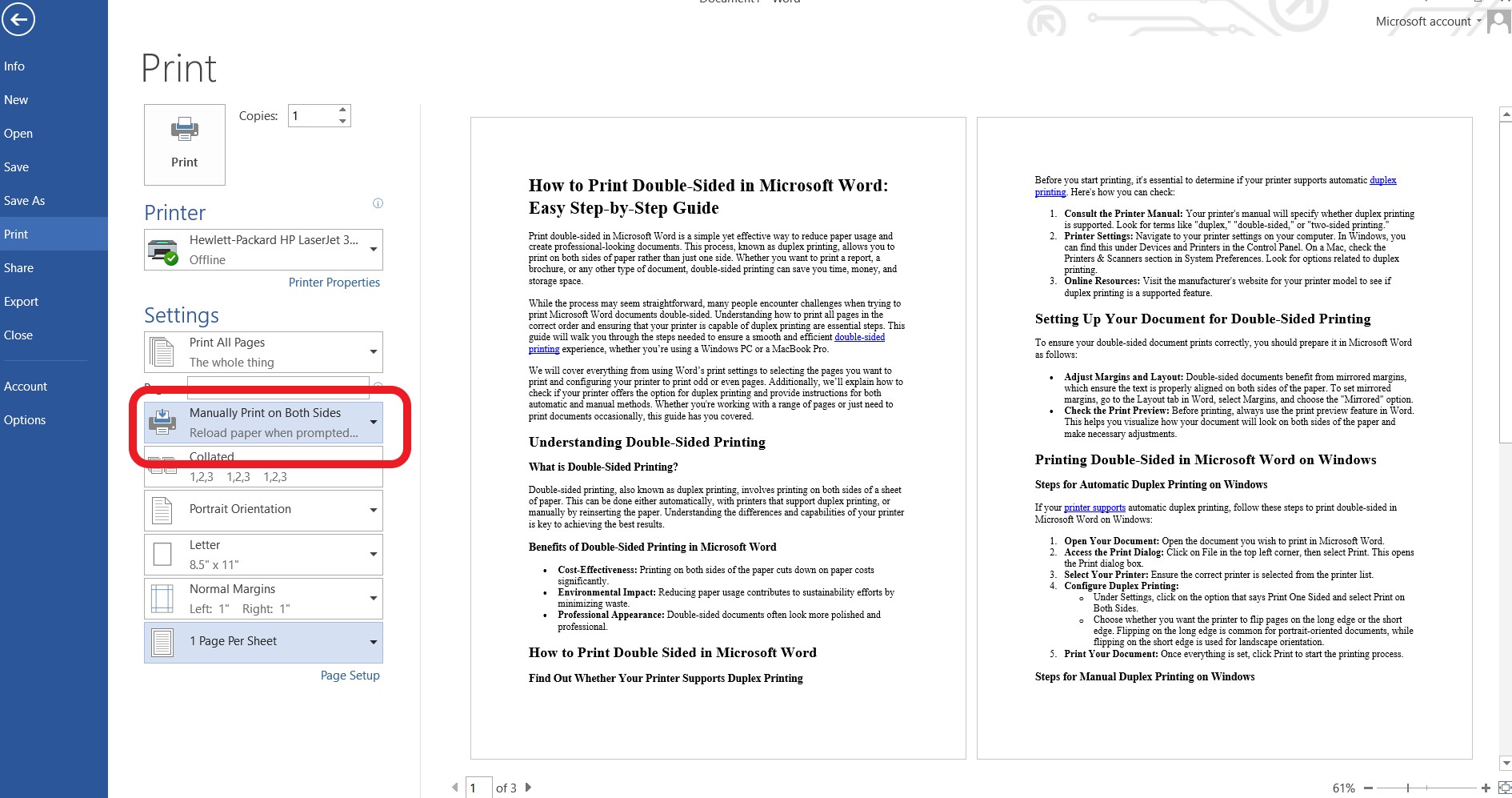 How to Print Double-Sided in Microsoft Word: Easy Step-by-Step Guide 9 How to Print Double Sided in Microsoft Word