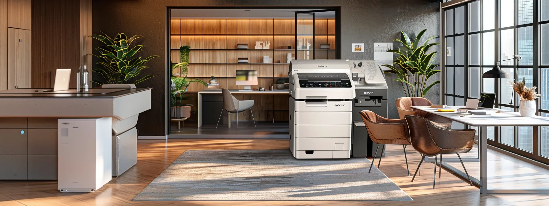 Choosing the Right Photocopier Service Contract: A Comprehensive Guide 12 a sleek, modern photocopier surrounded by full-service and limited-service contract options, pay-as-you-go models, fixed fee structures, manufacturer contracts, and customizable agreements, showcasing a range of choices for businesses to consider.