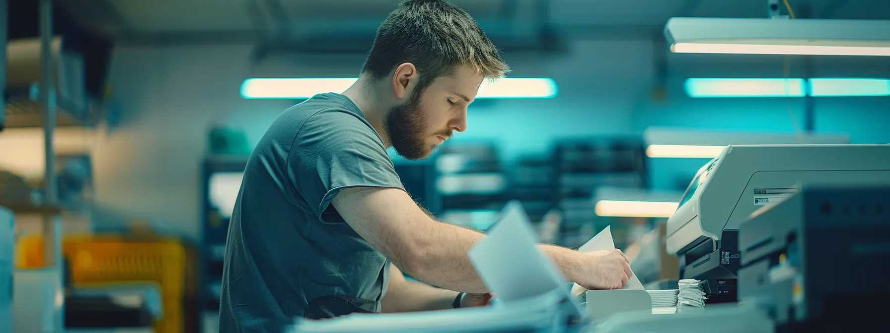 a skilled technician working on a toshiba copier machine with genuine toshiba parts, ensuring smooth operation and optimal workflow for the business.