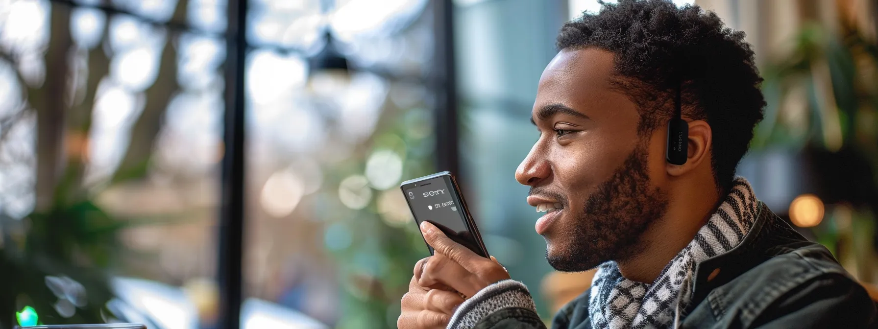 a person seamlessly managing multiple virtual phone numbers on their smartphone, effortlessly juggling international calls and texts to enhance personal communication.