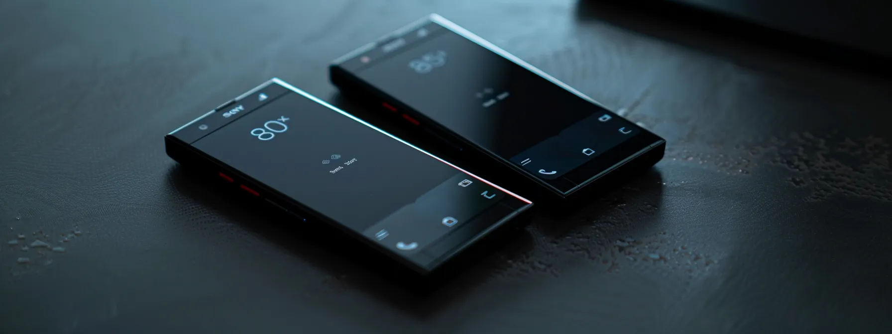 a sleek smartphone with two distinct phone numbers displayed on the screen, one for business and one for personal use, symbolizing the clear divide between professional and private communication.