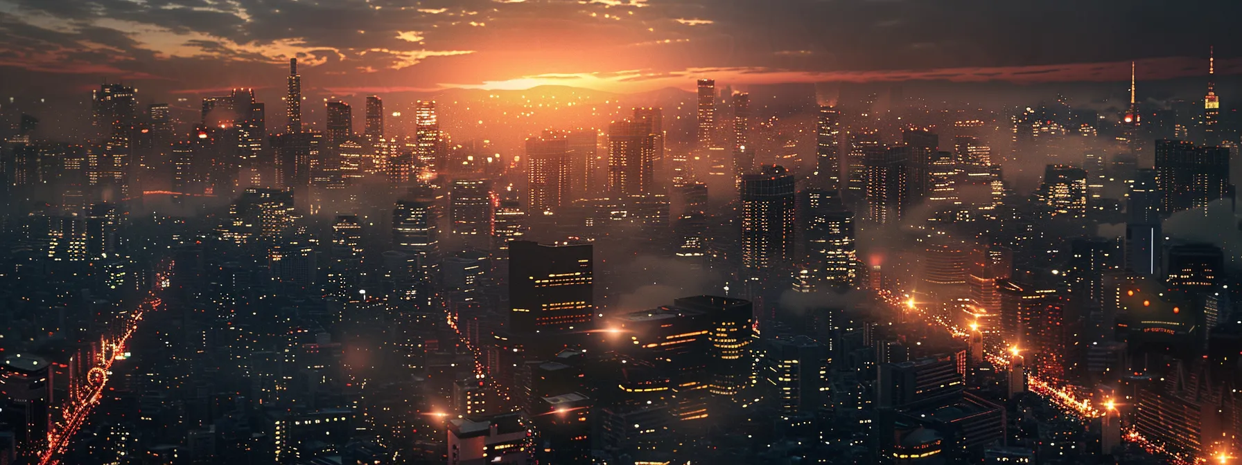 a bustling, futuristic cityscape illuminated by glowing cloud data centers, symbolizing the rapid expansion and integration of cloud computing in the 2010s.