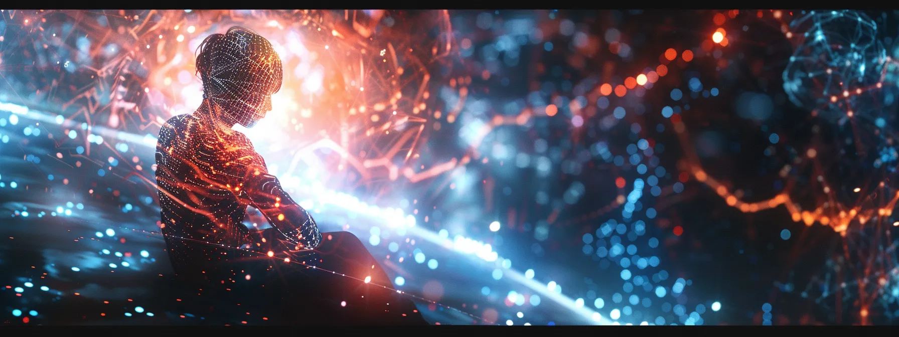 a dramatic, high-contrast image of a digital artist contemplating a glowing, abstract representation of generative ai tools amidst a backdrop of chaotic algorithms and intertwined ethical dilemmas, illuminated by soft, focused lighting to emphasize the tension between creativity and technology.