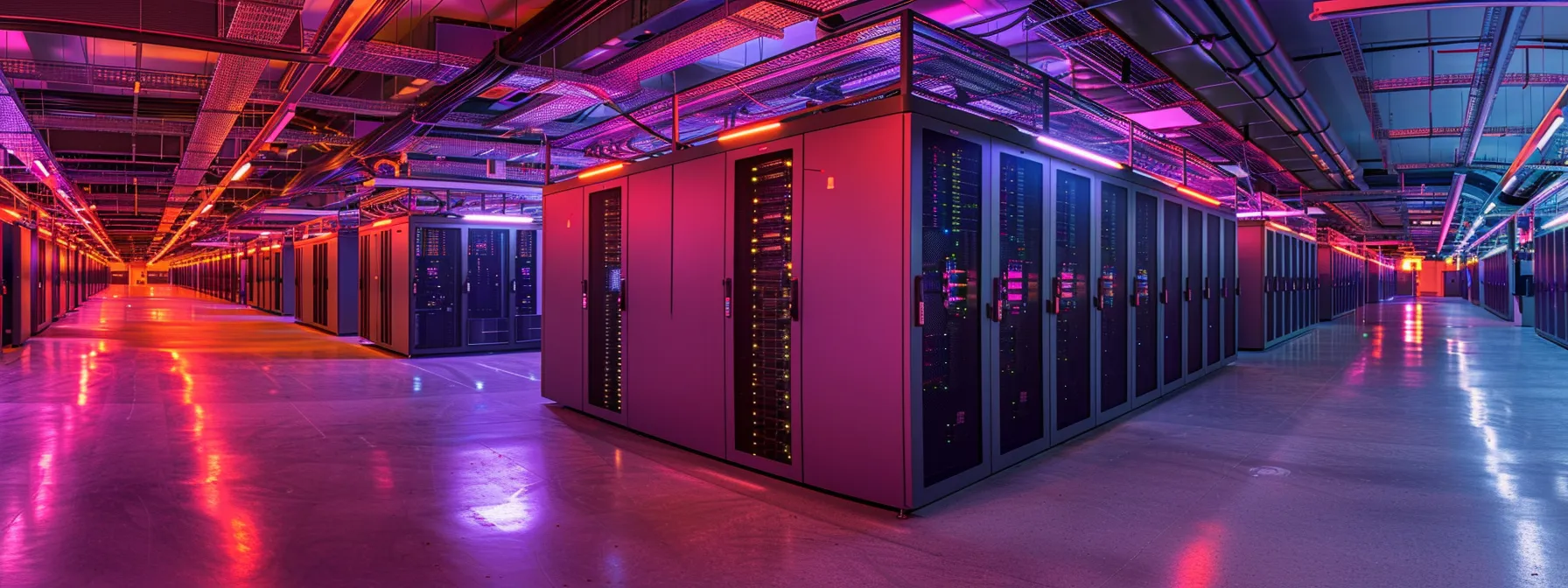 What You Need to Know About Network Virtualization 16 a dynamic data center environment illustrates sleek, illuminated servers interconnected through vibrant virtual networks, showcasing the transformative power of network virtualization in enhancing operational efficiency.