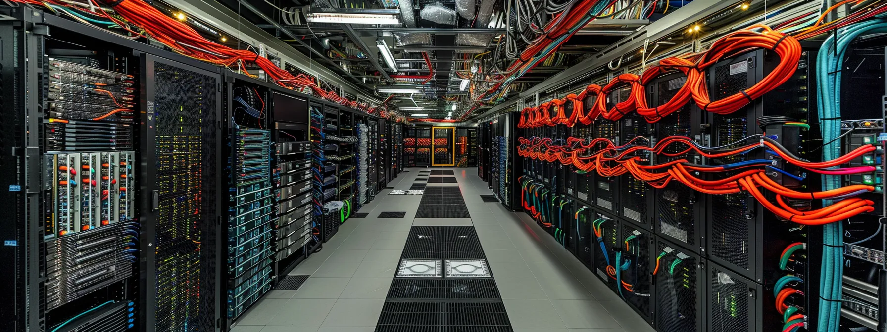 What You Need to Know About Network Virtualization 10 a dynamic, illuminated server room filled with vibrant virtual machines and interconnected vlans, showcasing the seamless integration of software-defined networking to enhance operational performance.