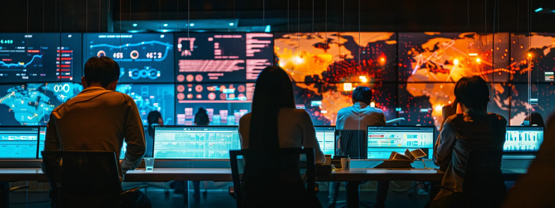a dynamic, modern office scene showcases a diverse team engaged in a vibrant brainstorming session, surrounded by digital displays of real-time data analytics and charts, highlighting the importance of adapting big data strategies to evolving market conditions.