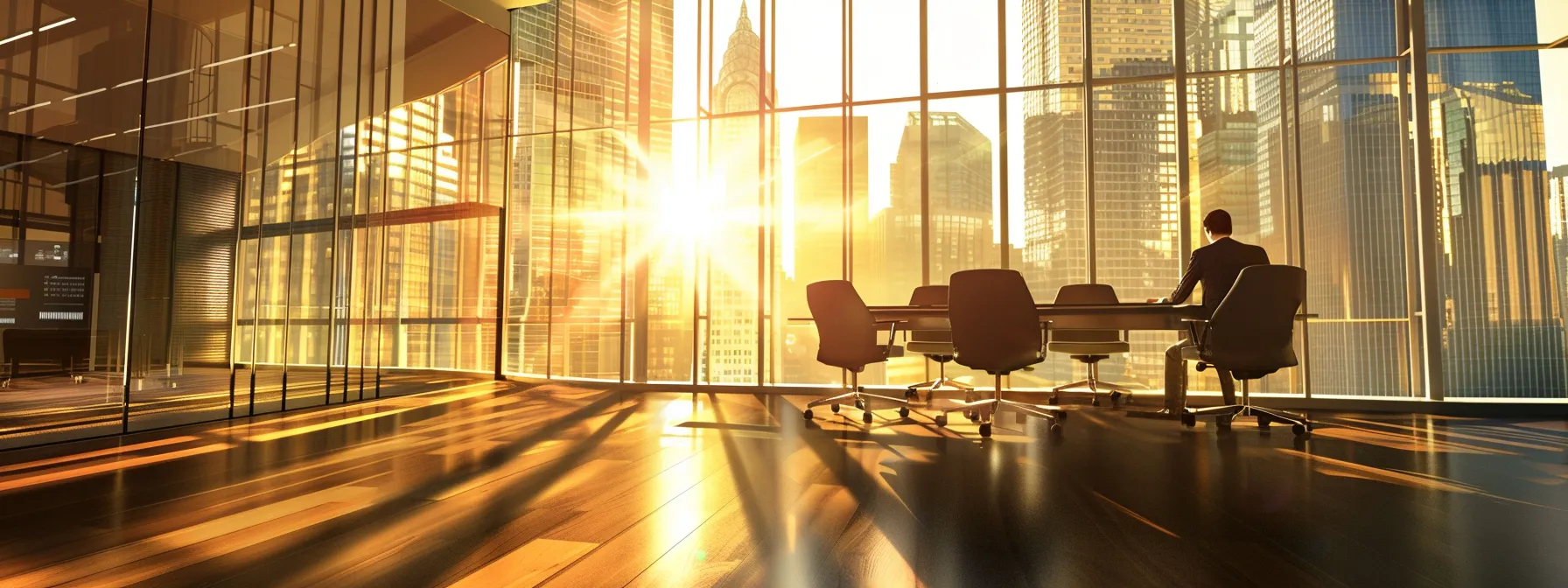 Understanding UCaaS: A Comprehensive Guide to Unified Communications as a Service 18 a dynamic modern office setting with business professionals engaged in a high-definition video conference, illuminated by natural light streaming through large windows, showcasing advanced technology that enhances collaboration and communication.