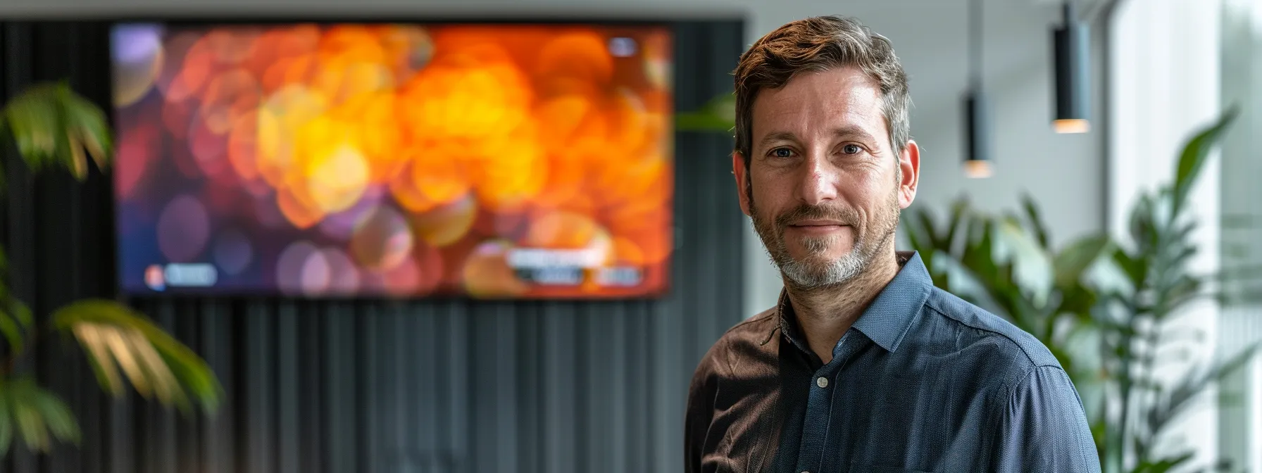 a sleek, modern conference room equipped with high-quality audiovisual technology and a large screen displaying a vibrant video call, bathed in natural light, embodies the essence of professional and effective video conferencing.