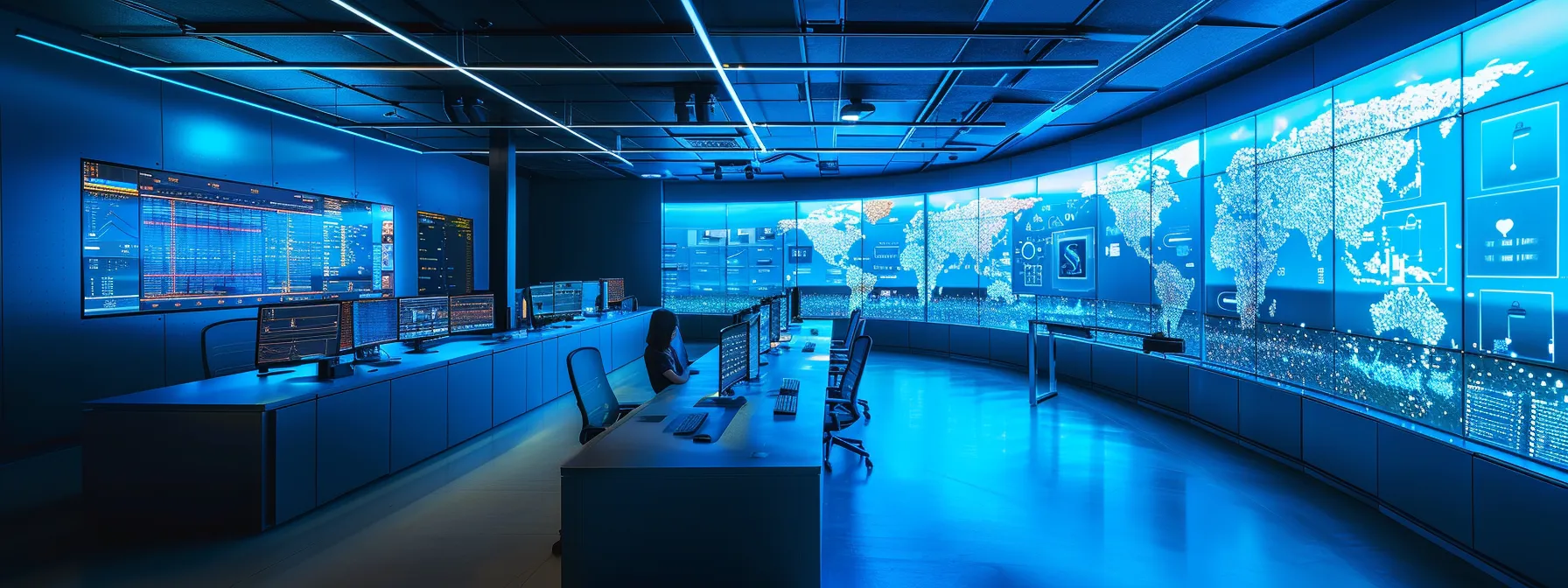 a sleek, modern digital landscape showcasing secure encryption and data protection measures, illuminated by soft blue lighting, symbolizes the essential safeguarding of sensitive information against cyber threats.