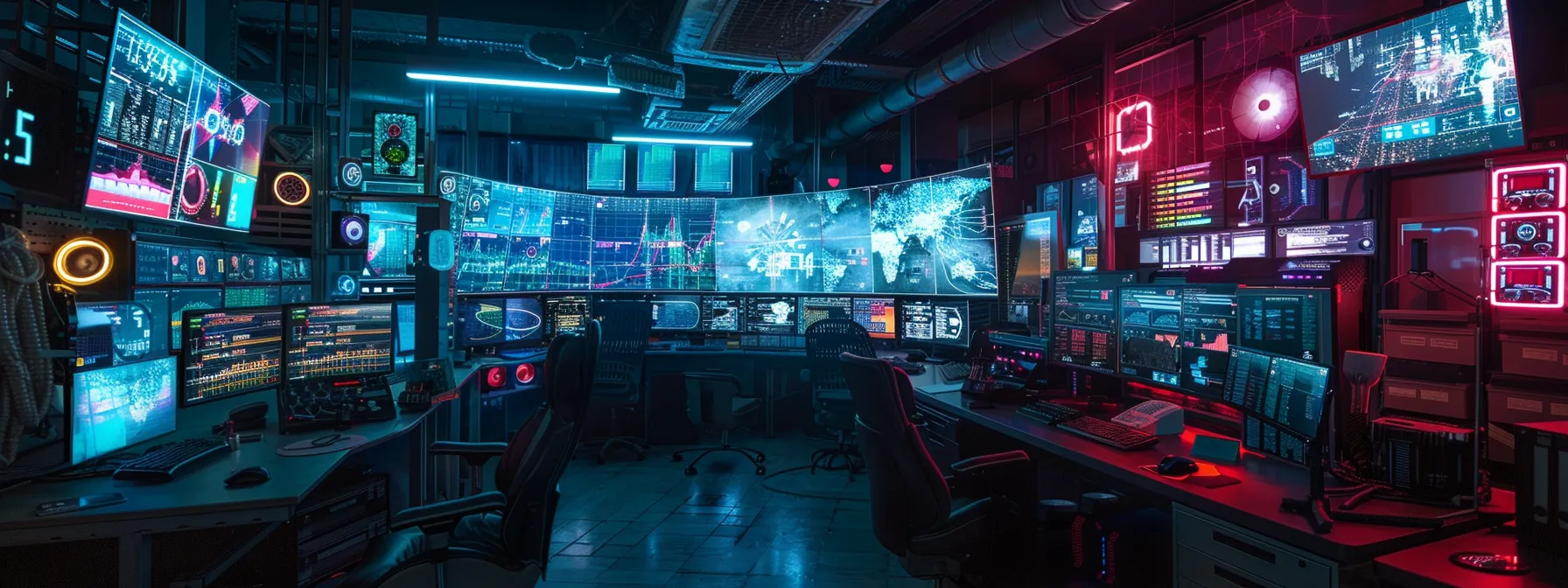 Understanding Unified Endpoint Management (UEM): A Comprehensive Overview 10 a sleek, modern it control room featuring multiple screens displaying a unified dashboard, radiating a sense of order and security in a vibrant, tech-driven environment.