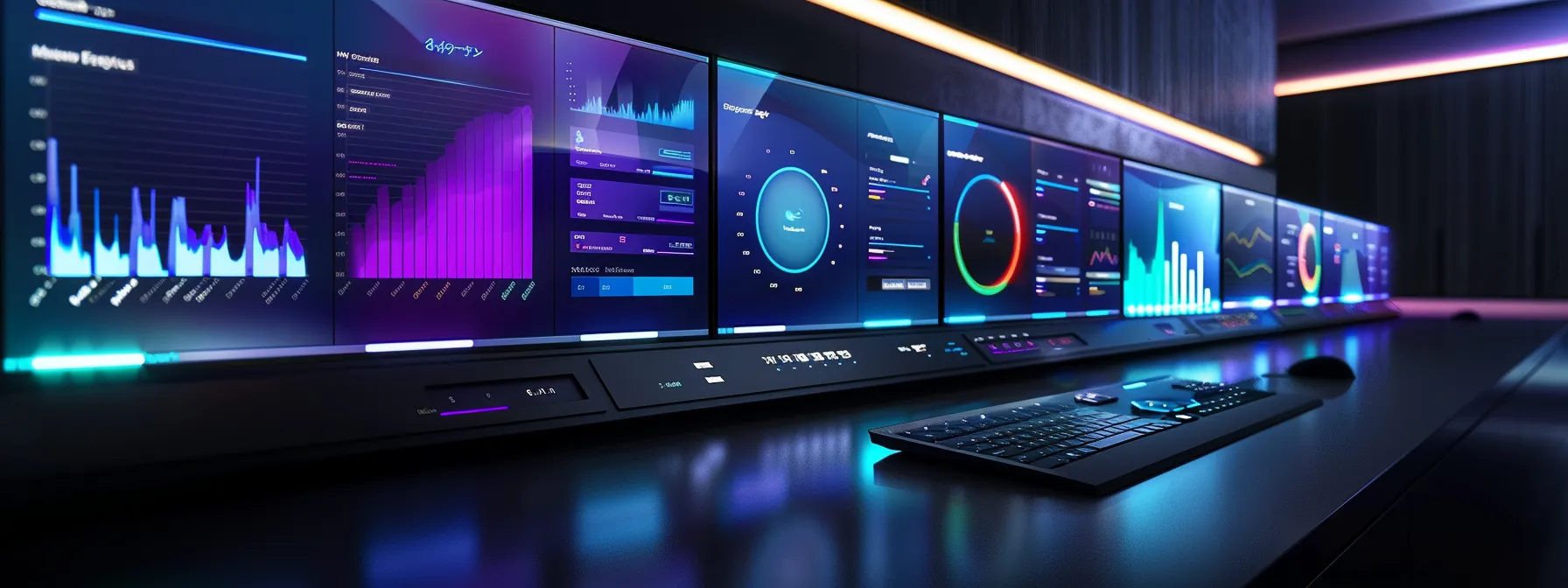 Understanding Unified Endpoint Management (UEM): A Comprehensive Overview 11 a sleek, modern management console displayed on a high-resolution screen, showcasing vibrant graphs and device icons, illuminated by soft, ambient lighting to emphasize the seamless integration and real-time monitoring of a diverse array of smartphones and endpoints.