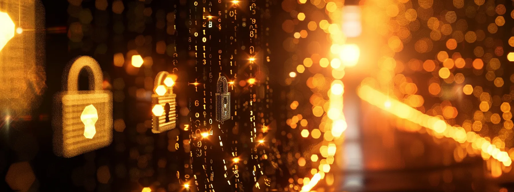 a visually striking representation of a digital lock surrounded by symbols of gdpr and ccpa, illuminated by soft, focused lighting that highlights the importance of data protection and security in a modern, interconnected world.