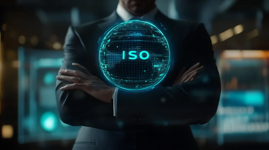 Man with ISO Hologram