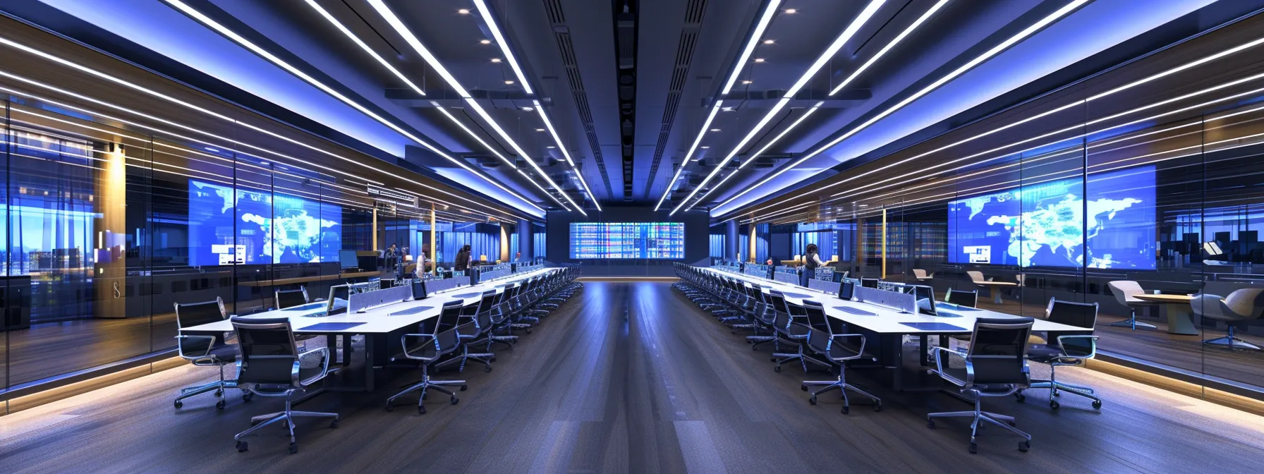 a sleek, modern office conference room filled with diverse professionals engaging in a dynamic brainstorming session, illuminated by vibrant overhead lighting cast against a backdrop of crisp whiteboards and digital screens displaying innovative ideas.