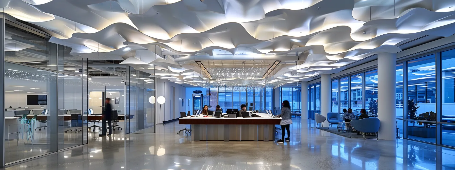 What Is Ballerina Language? Overview of Its Advantages 14 a sleek, modern office space showcases a diverse group of professionals engaged in a dynamic brainstorming session around a large glass table, illuminated by dramatic overhead lighting that highlights their innovative ideas.