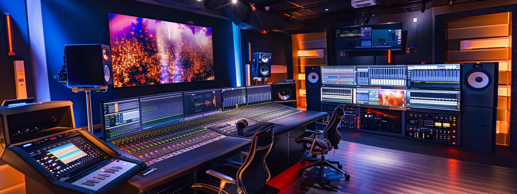 a high-tech control room featuring a sleek, modern control panel with illuminated display screens, showcasing real-time data monitoring and automated adjustments, embodying the precision and efficiency of bang bang control systems.