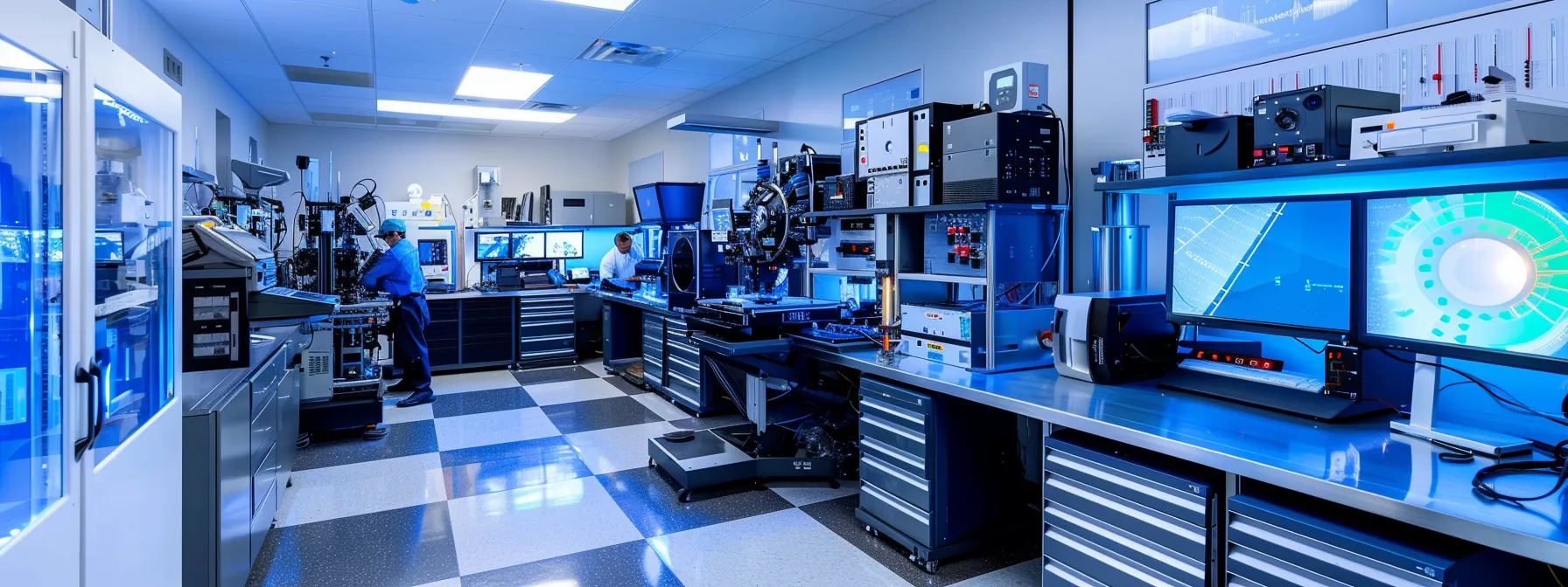 What is beamforming? 17 a high-tech laboratory setting featuring engineers intently observing advanced beamforming equipment, with vibrant digital displays showcasing signal clarity and data flow, highlighting the innovative technology's impact on modern networks.