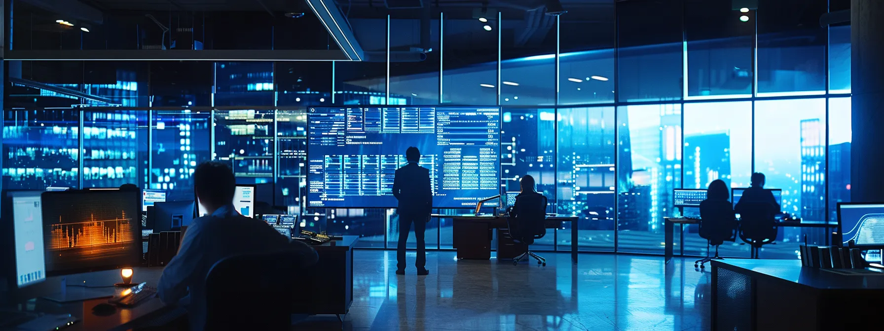 What is Behavioral Targeting? 18 a sleek, modern office space filled with advanced digital displays and data visualizations showcases industry experts engaged in a dynamic discussion about the future of behavioral targeting and consumer privacy.