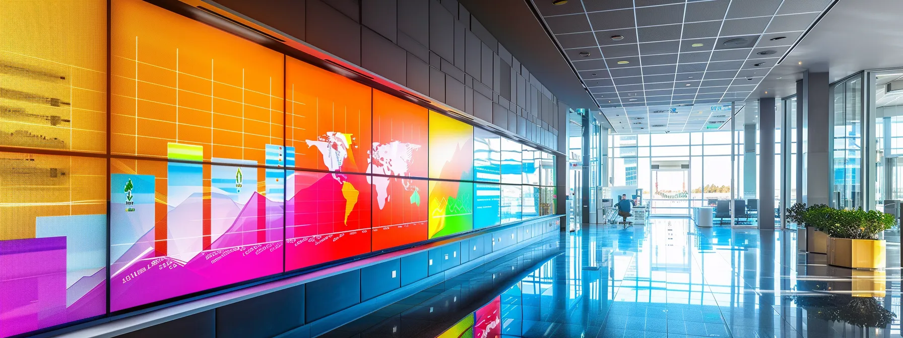 What is Behavioral Targeting? 16 a sleek, modern office space is filled with digital screens displaying colorful analytics graphs and user engagement metrics, signifying the power of behaviorally targeted advertising campaigns in a high-tech environment.