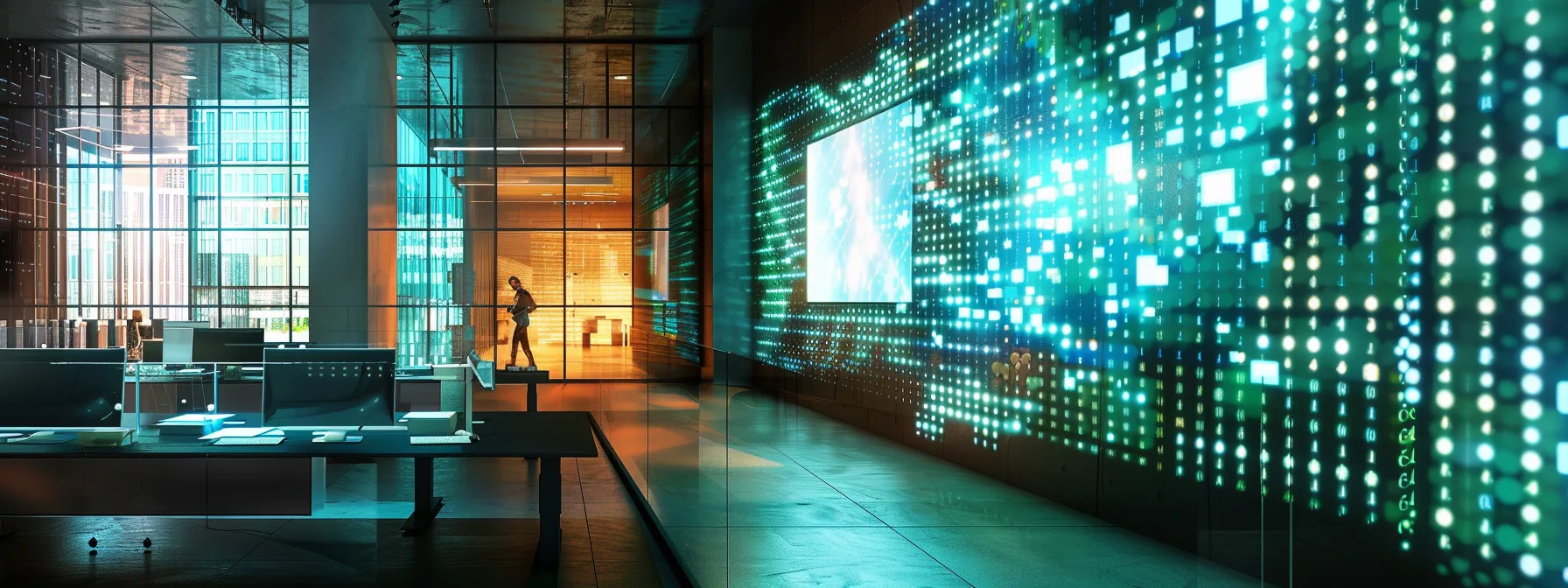 a sleek, modern office workspace featuring a high-resolution screen displaying an intricate bash script in action, with subtle reflections of system command lines glowing on polished surfaces, conveying a sense of efficiency and technical mastery.