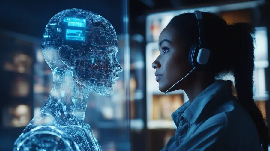 human ai customer service visual