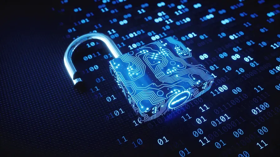 cybersecurity unlocked padlock