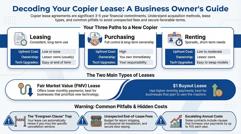 Infographic about Copier Lease Agreements