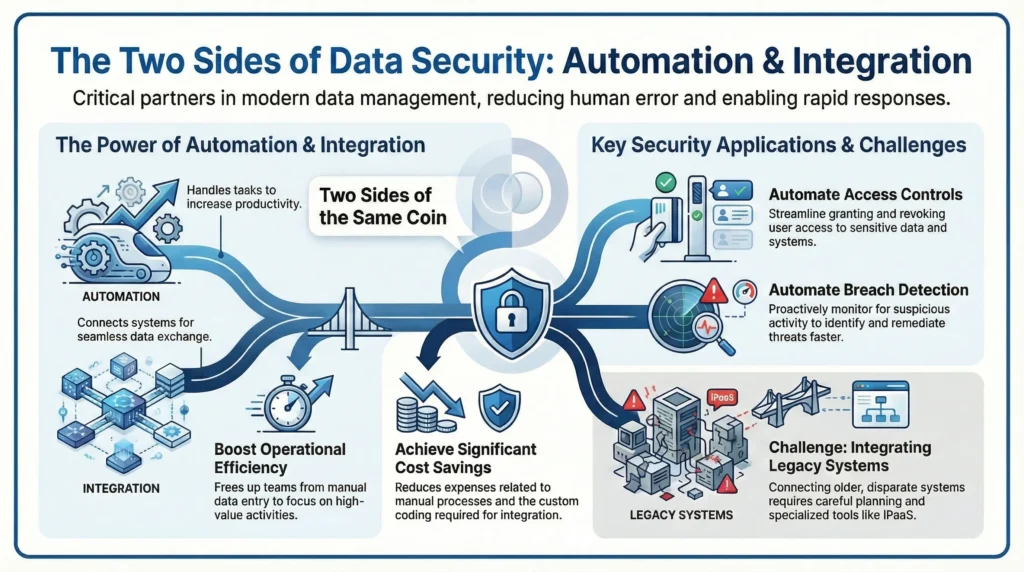 Automation and Integration: Automation Is Becoming Crucial for Managing Vast Amounts of Data Securely 9 Infographic about Automation and Integration