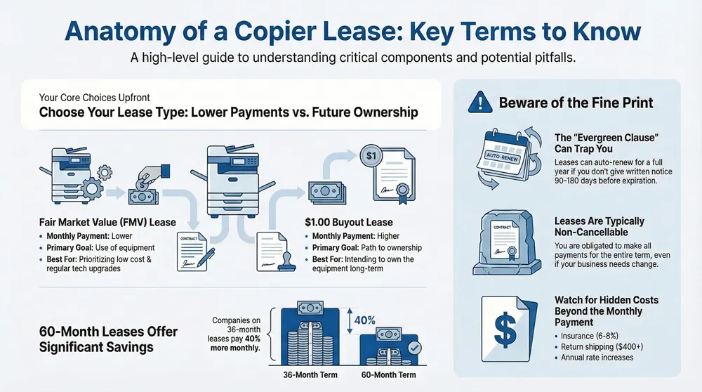 Infographic about Copier Lease Agreement