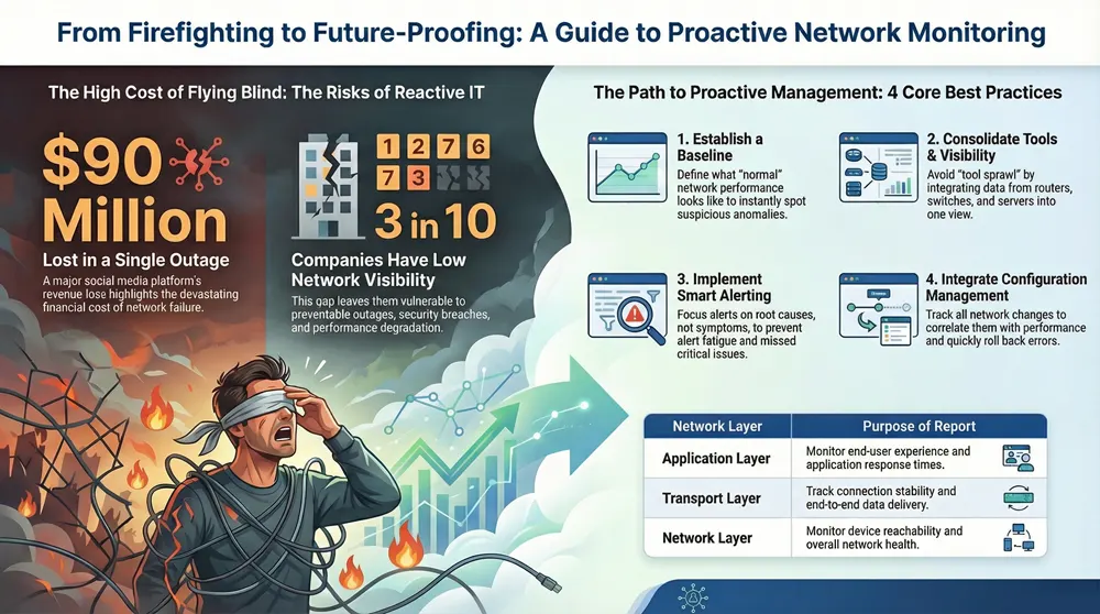 Stay Ahead: Top Network Monitoring Practices You Need to Know 9 Infographic about Network Monitoring Practices