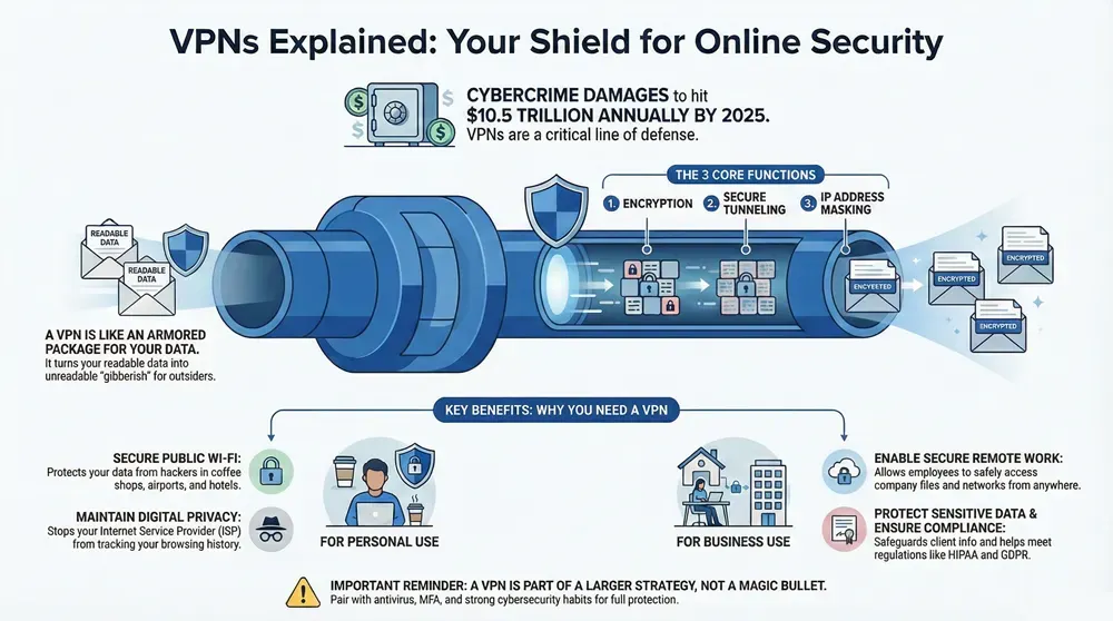 Infographic about VPN