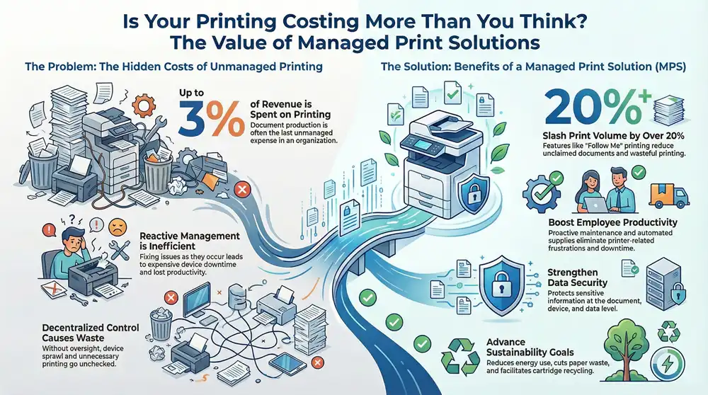 Infographic about Fleet Managed Print Solutions