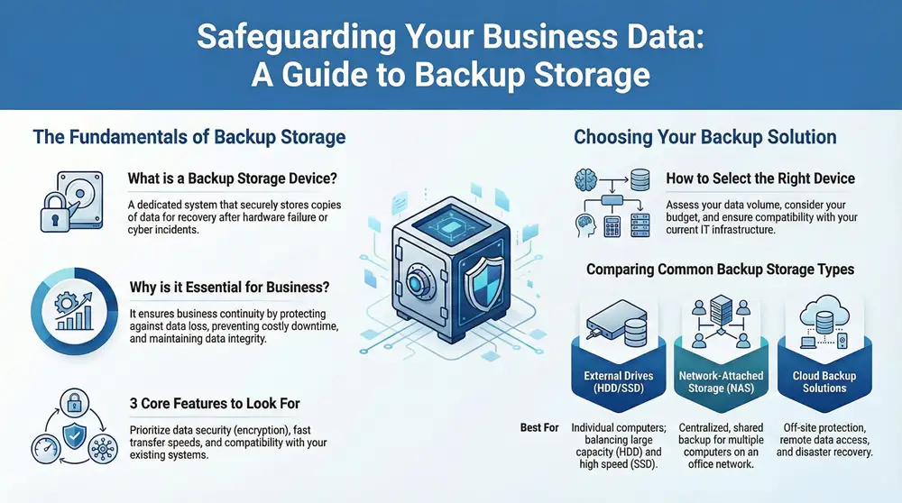 Infographic about Backup Storage Device